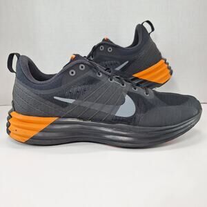 Nike Lunar Roam Mens 12 Black Safety Orange HJ8999-001 Running Shoes Sneakers